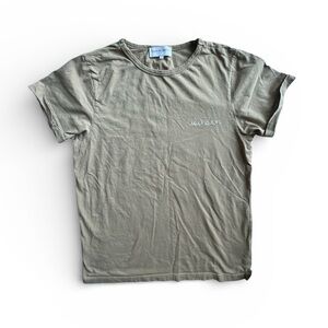 Maison Labiche Paris women’s organic cotton Khaki Short Sleeve Tee Sz S